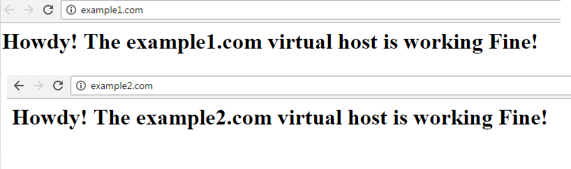 apache virtual host set up completed successfully