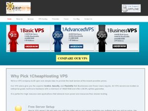 1CheapHosting - $5.85 256MB OpenVZ VPS in Switzerland