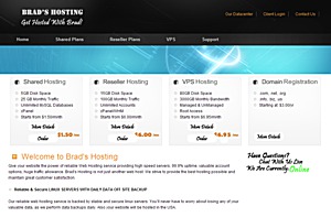 Brad's Hosting - $6.95 96MB OpenVZ VPS Brad's Hosting - $6.95 96MB OpenVZ VPS