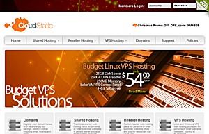CloudStatic - $3.75 256MB OpenVZ VPS