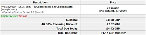 Ordering an CS-384 Plan