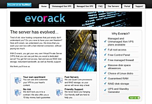 Evorack - £2.49 128MB Xen VPS in UK