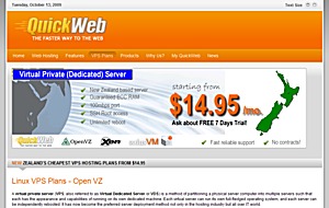 QuickWeb - $4.95 160MB OpenVZ VPS Exclusive Offer