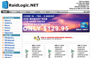 RaidLogic - $19.20/Year 128MB OpenVZ VPS in Kansas City, LA, Scranton