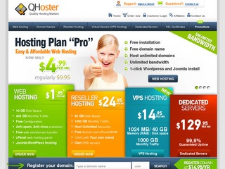 QHoster - $6.99/Month 512MB Xen VPS in UK, Germany and Phoenix