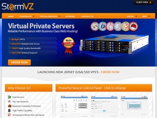StormVZ - £2.25/Month ($3.60) 256MB OpenVZ in Hampshire, UK or New Jersey, USA