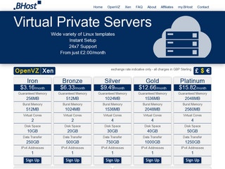 BHost – £1.44 256MB OpenVZ VPS in Maidenhead, UK