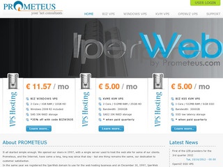 Prometeus - 16th Birthday - €12.60/Quarterly 512MB Xen in Milan, Italy