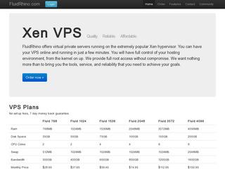 FluidRhino - $7/Month 512MB Xen VPS in Dallas, Texas