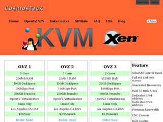 CosmosTeck - $4.97 512MB Xen VPS in Los Angeles