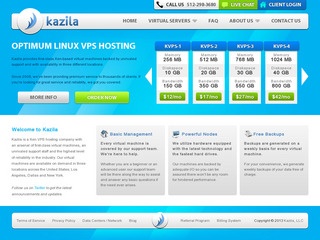 Kazila - $7/Month 512MB KVM/XEN VPS in New York, Dallas & Los Angeles