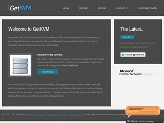 GetKVM - £4.56/Month 1024MB KVM VPS in Germany, Moldova & New Jersey