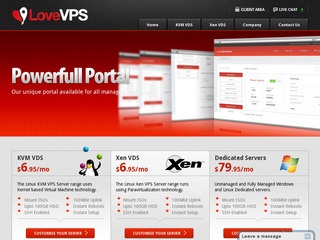 LoveVPS – 2GB RAM, 25GB Disk, 1TB Traffic for $7/month in Orlando, FL