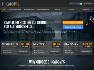 ChicagoVPS - 2 OpenVZ VPS and 1 dedicated offer starting at $35/year for 2GB