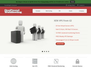 OnePoundWebHosting - £4.40 768MB Xen PV in Hampshire, UK