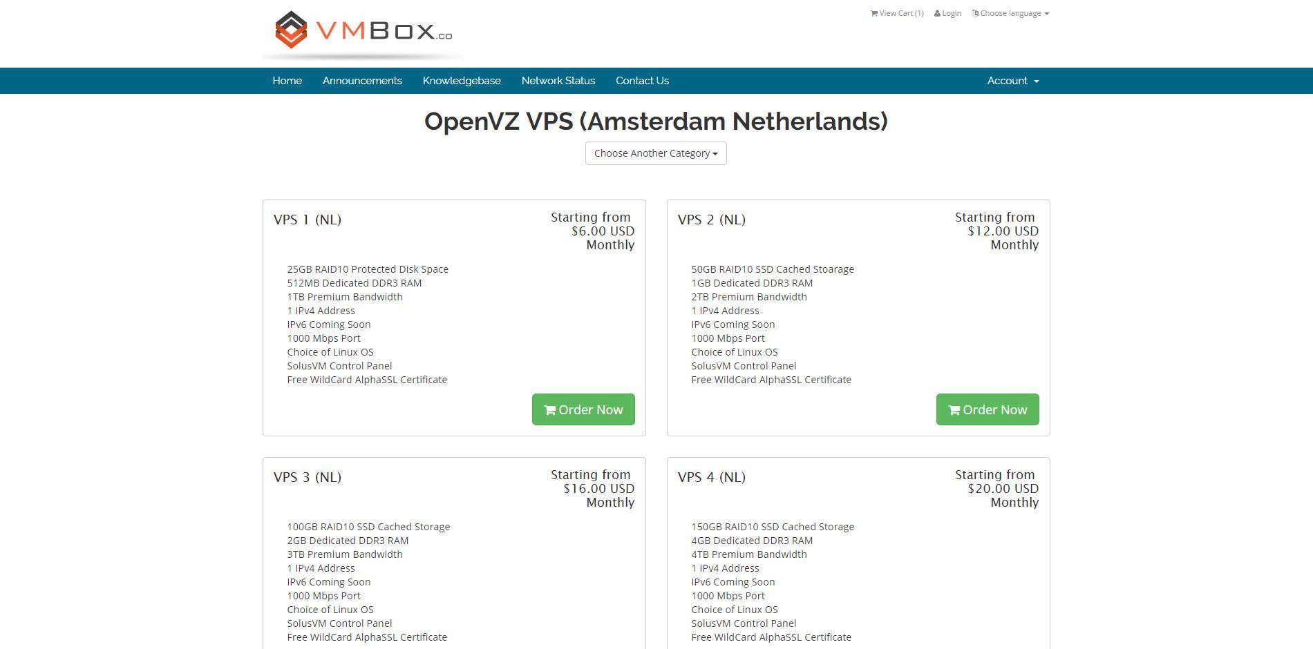 VMBox.co - OVZ and KVM Offer (Amsterdam & LA) + Free Wildcard SSL