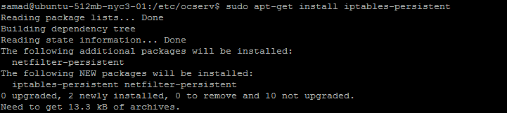 sudo iptables