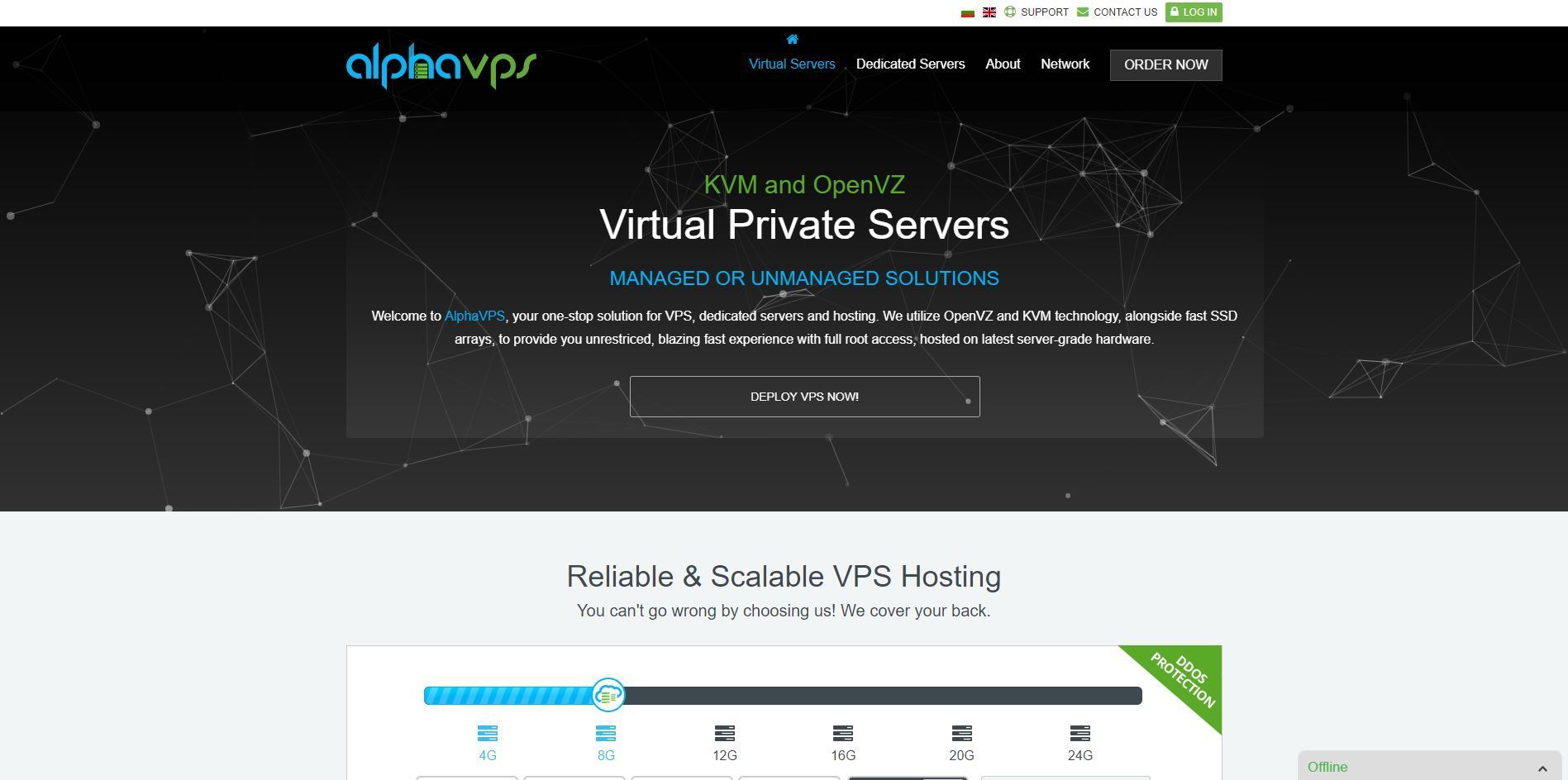 AlphaVPS - Dedicated servers from €25