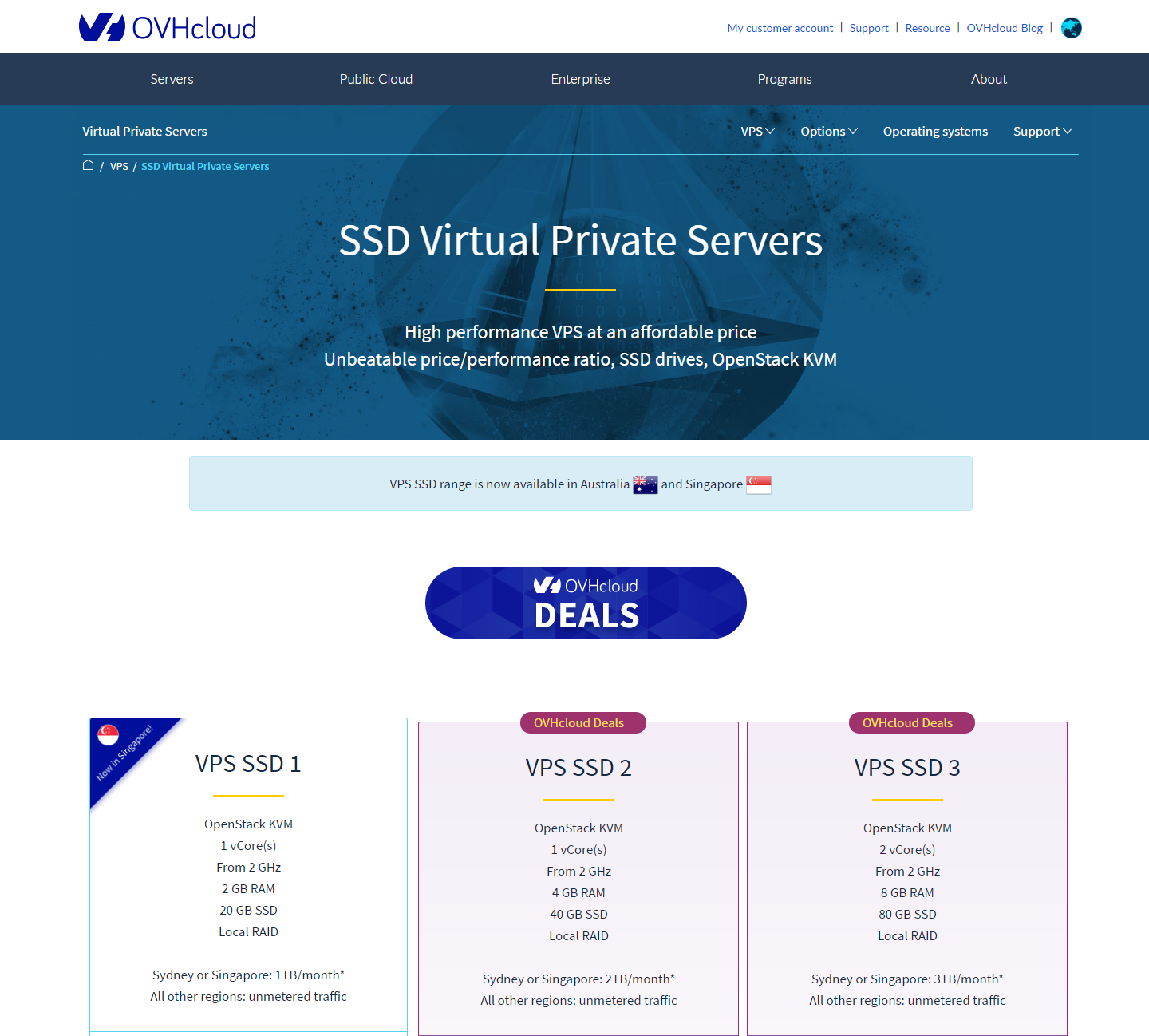 OVHcloud - 2GB KVM VPS in Australia and Singapore w/ DDOS ...