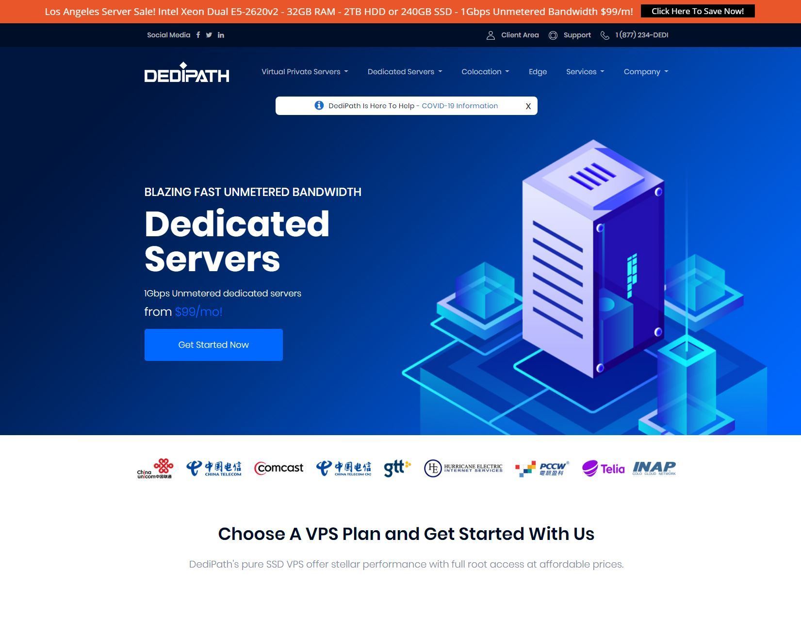 DediPath - VPS and Dedicated Servers in Los Angeles and New Jersey