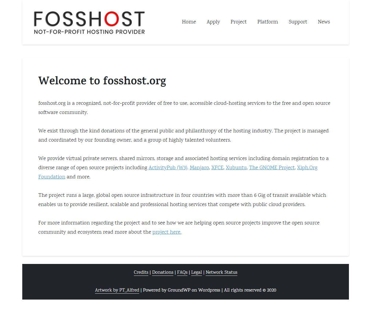 FossHost.org - Free VPS To Developers