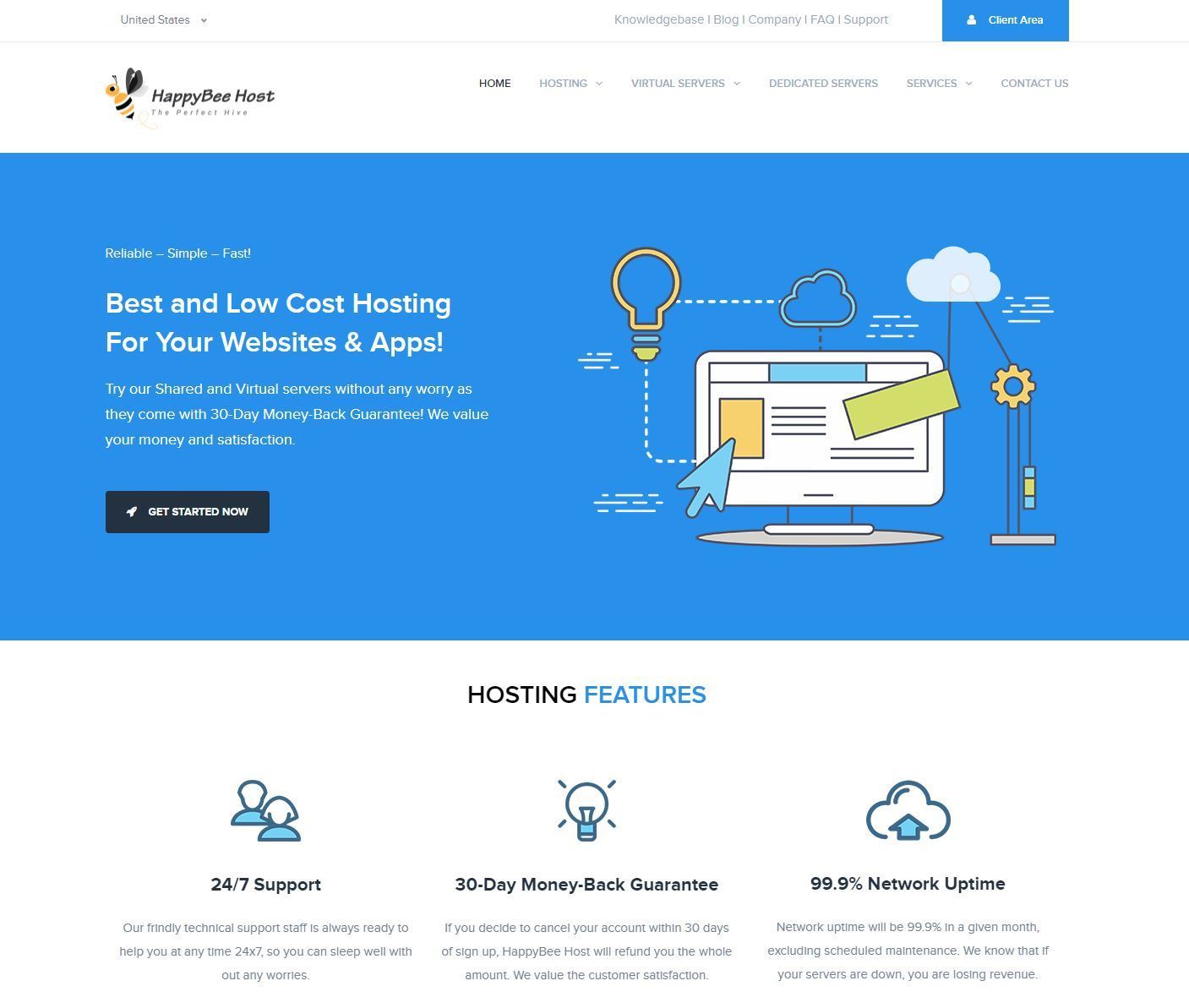 HappyBeeHost - VPS Hosting Provider