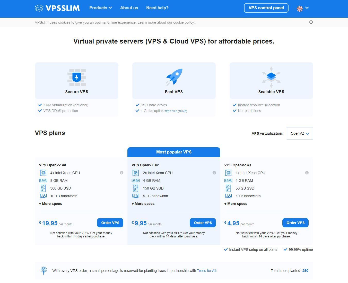 VPSSLIM – KVM VPS - 4GB RAM - 2x Xeon CPU - 150GB SSD - 70% OFF - Just $7/month