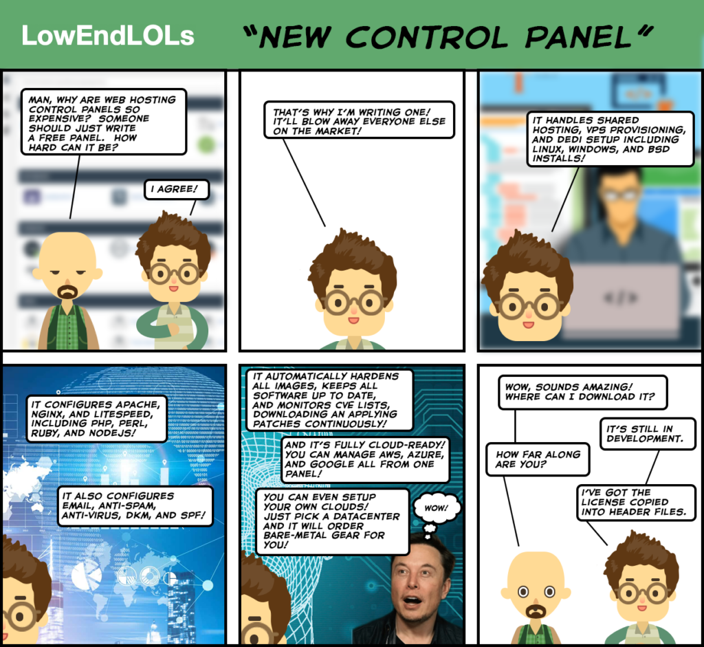 LowEndLOLs: New Control Panel
