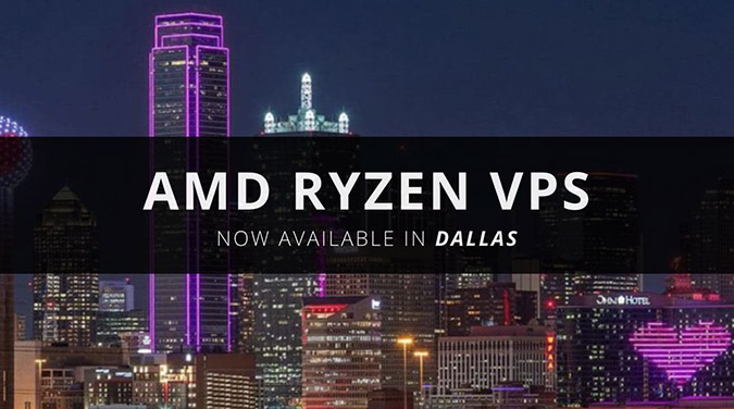 Community News: AMD Ryzen VPS in Dallas with NVMe by RackNerd Now Available!