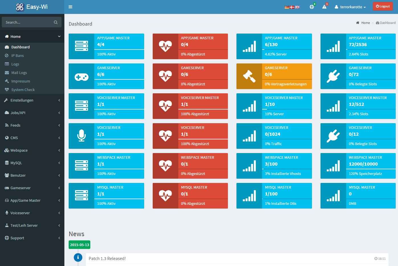 Easy-Wi Game Server Panel