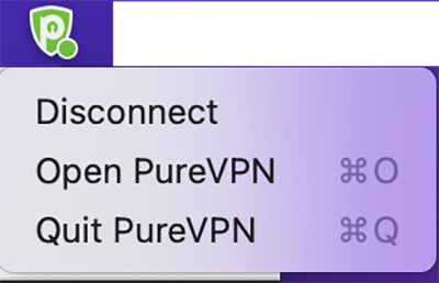 PureVPN Drop Down