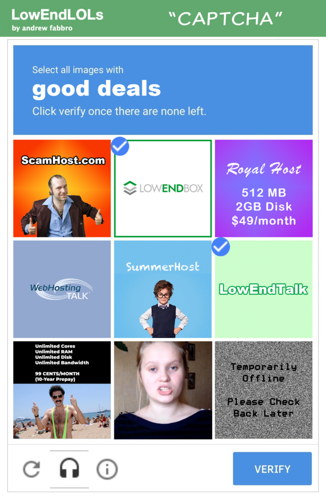 LowEndLOLs: CAPTCHA! LowEndLOLs: CAPTCHA!