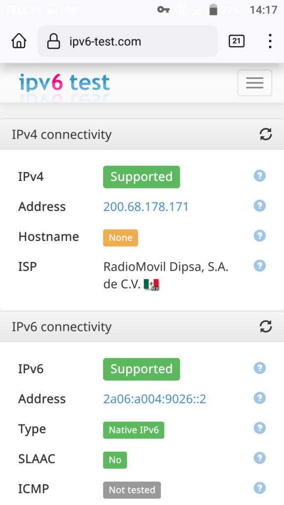 IPv6 Supported