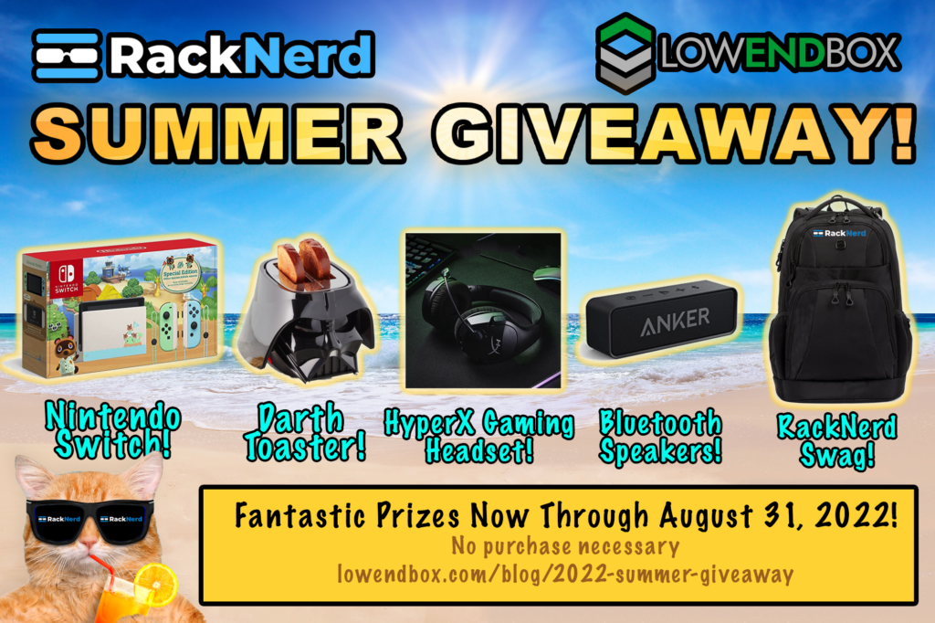 Win Amazing Prizes in RackNerd's Massive Summer Giveaway!