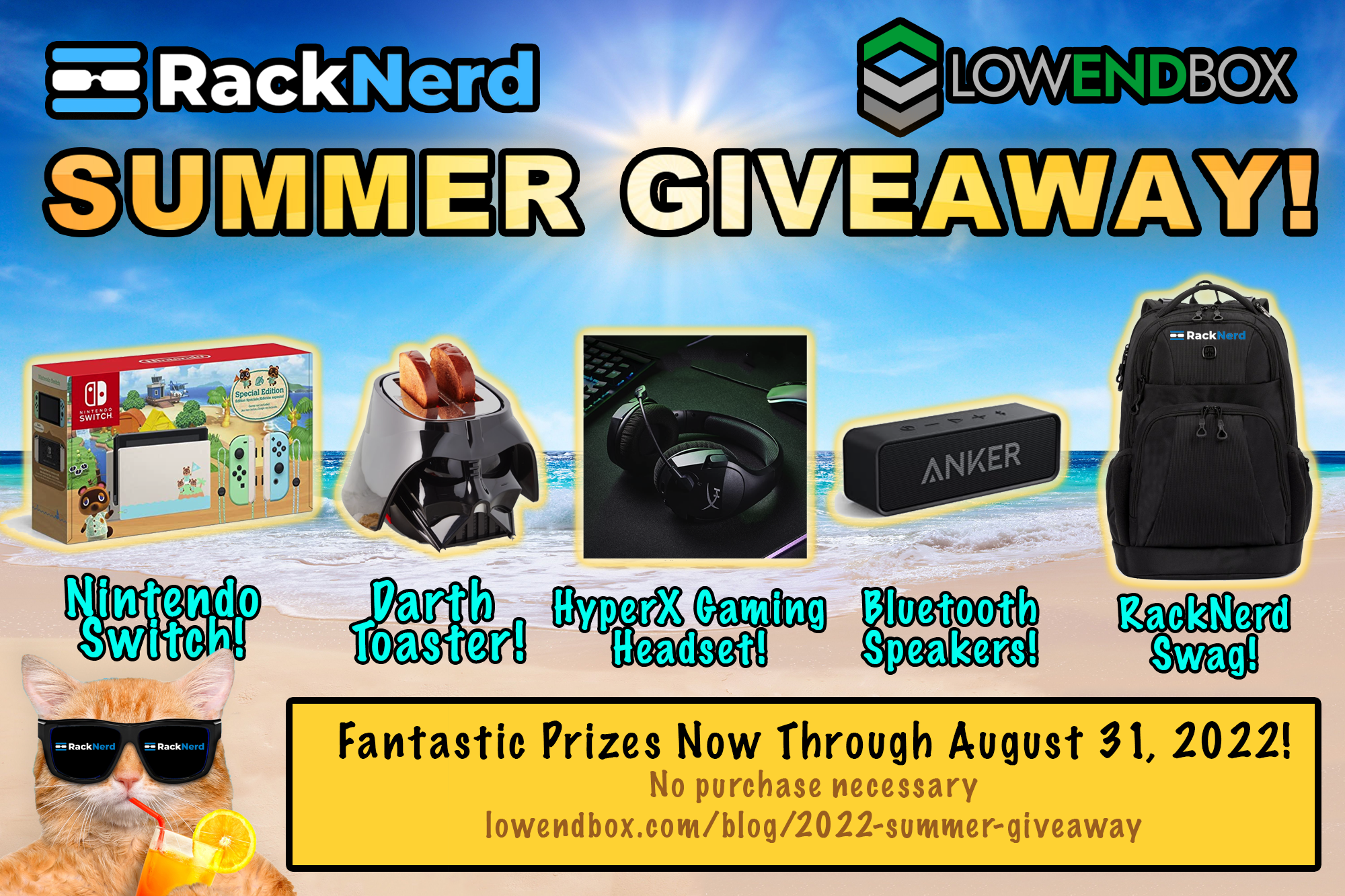 falsk kandidat Misforstå Win a Nintendo Switch, Darth Vader Toaster, and MORE In RackNerd's Summer  Giveaway! — LowEndTalk