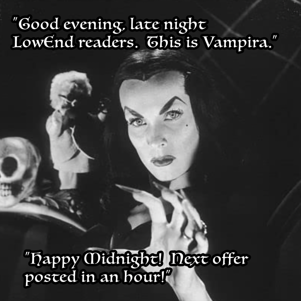 SHOCKTOBER MIDNIGHT: Vampira Says Hello! - LowEndBox