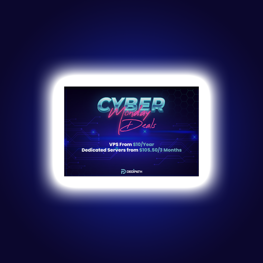 DediPath is having a Cyber Monday Sale!  Cheap VPS Systems!  How Cheap?  $10/YEAR!