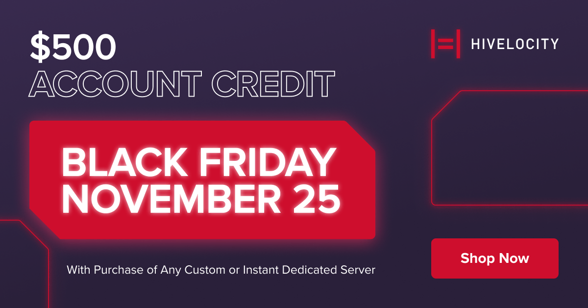 HiVelocity Black Friday