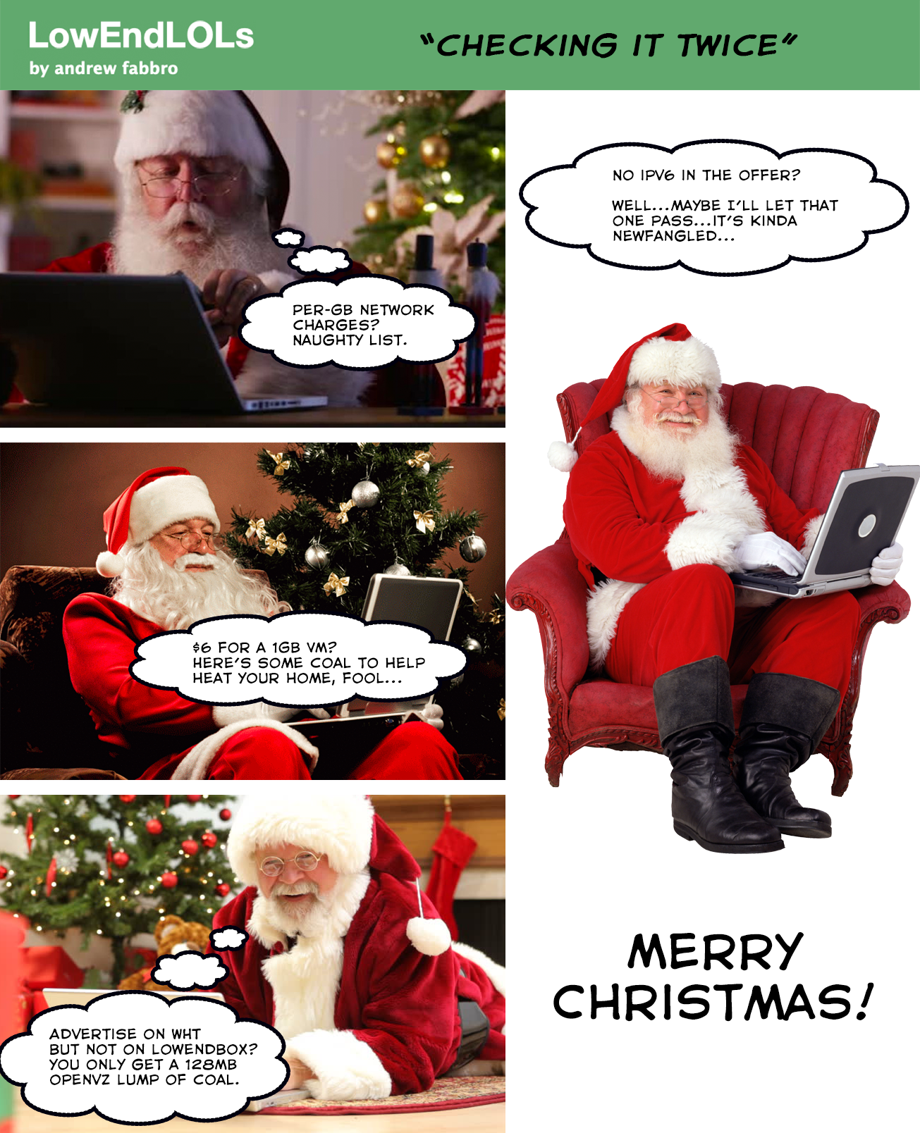 LowEndLOLs Santa Cartoon