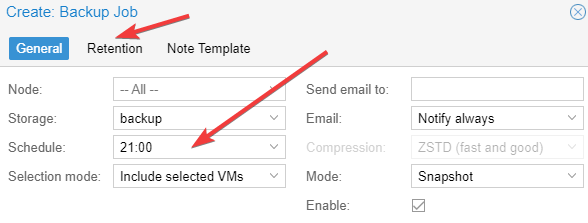 proxmox automated backups