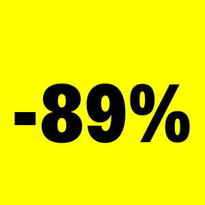89% Cheaper