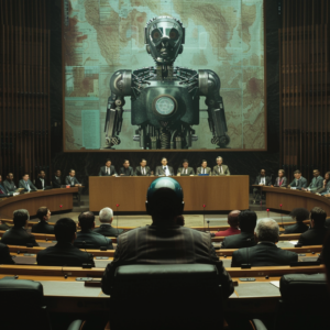 AI Testifying at the UN Security Council