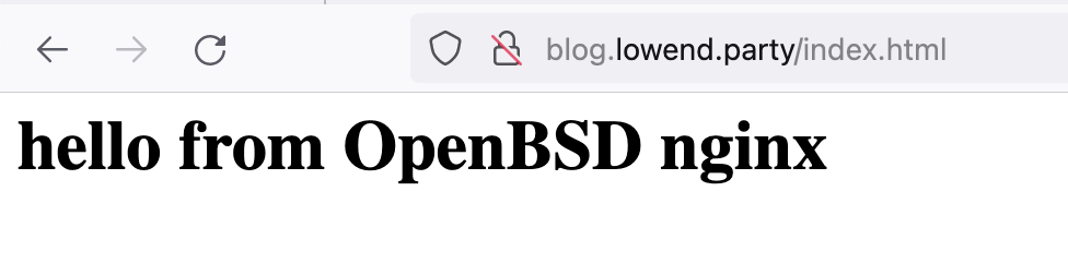 OpenBSD Static OK