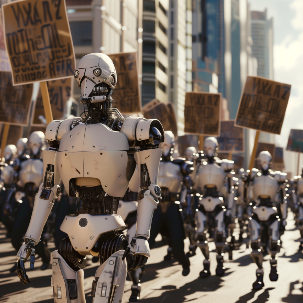 Robots Protesting