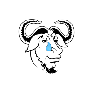 GNU Sad Teardrop