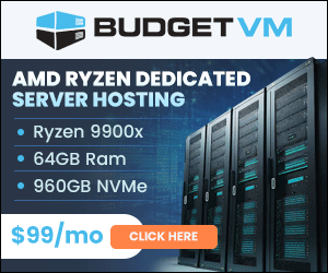 BudgetVM - Ryzen 9900x from $99/mo