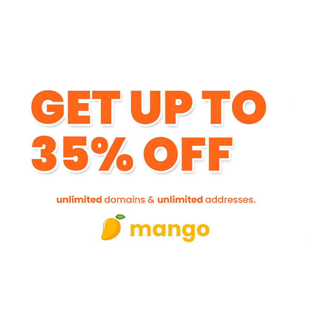 Mango Mail Summer Flash Sale!  Get 35% off Great Email Hosting with Tons of Space and Loads of Features - As Low as $3.50/Month!