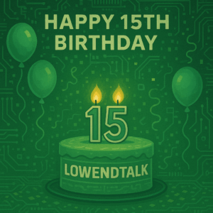 Happy 15th Birthday, LowEndTalk!
