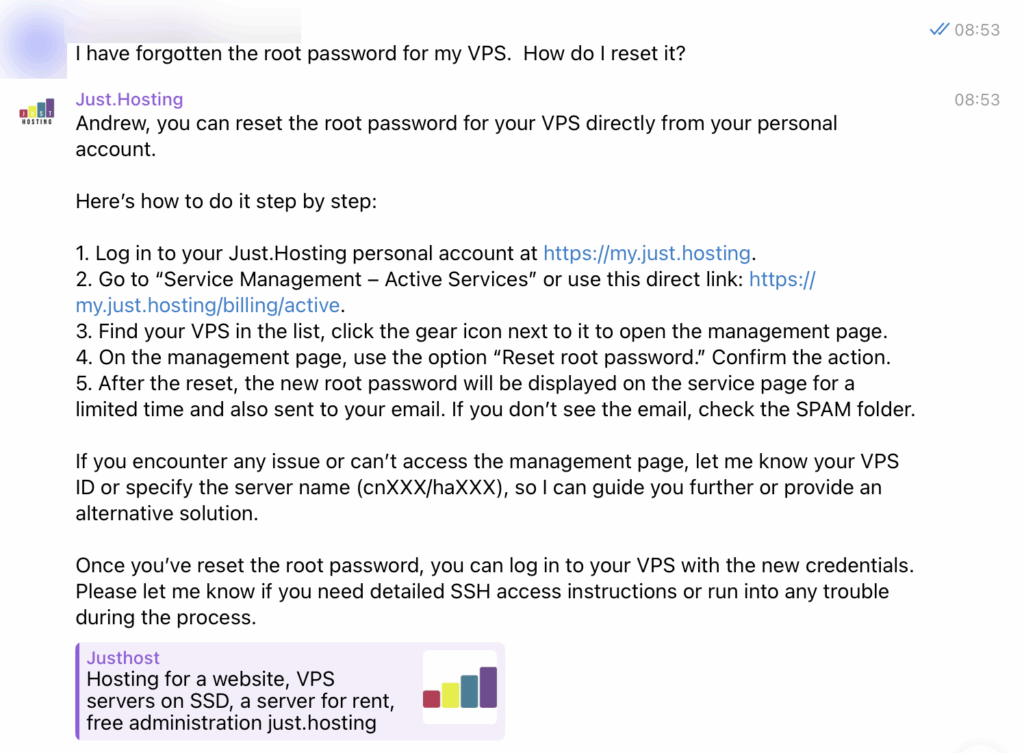 Just.Hosting