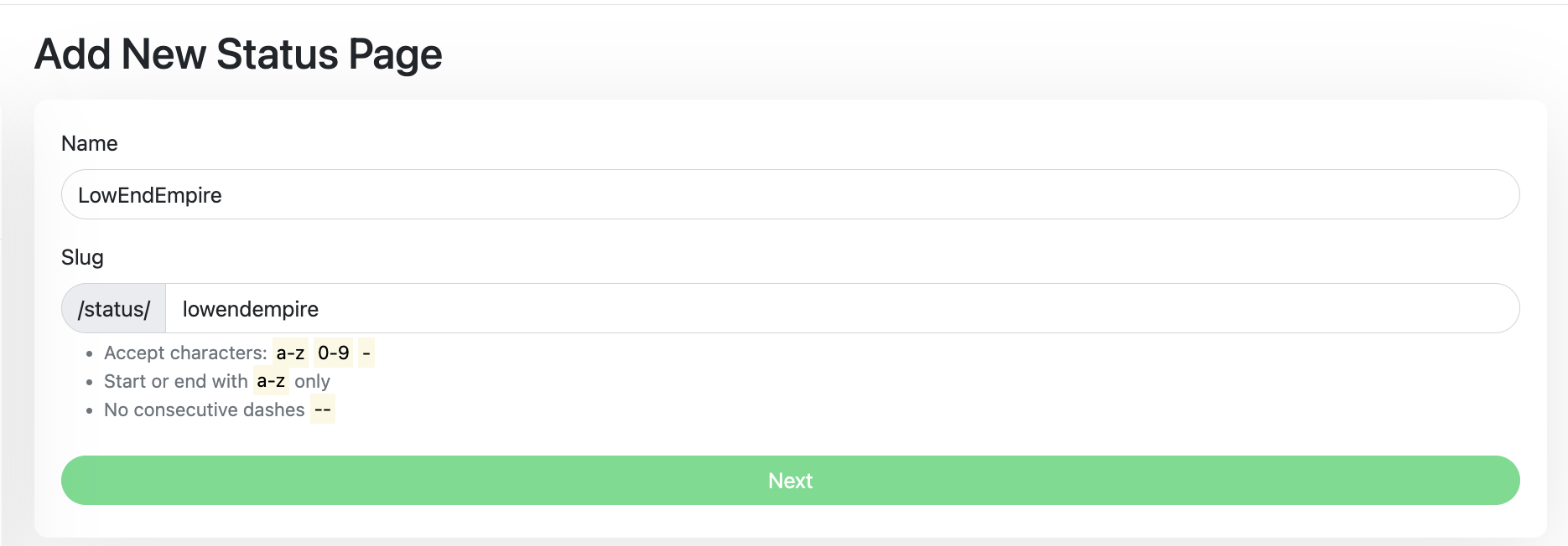Uptime Kuma